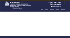 Desktop Screenshot of facmetalaceros.com