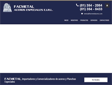 Tablet Screenshot of facmetalaceros.com